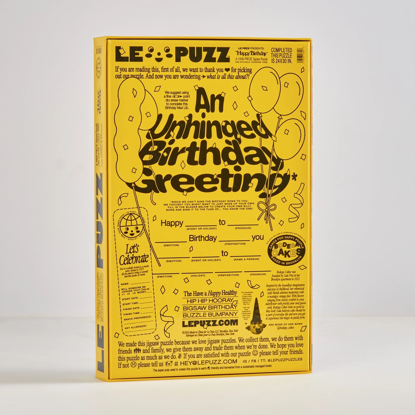 Puzzle Happy Birthday - Le Puzz