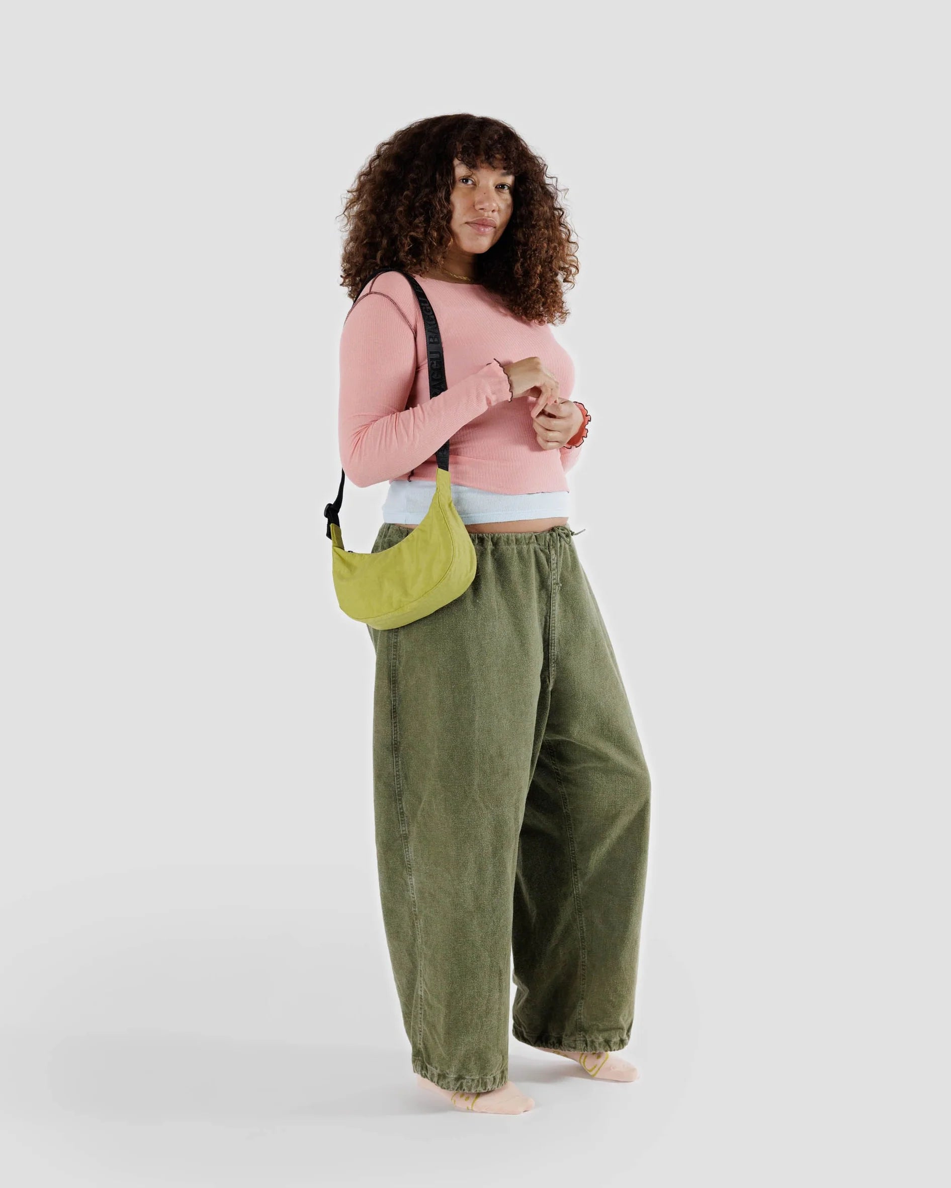 Bolso Small Crescent BAGGU - Lemongrass