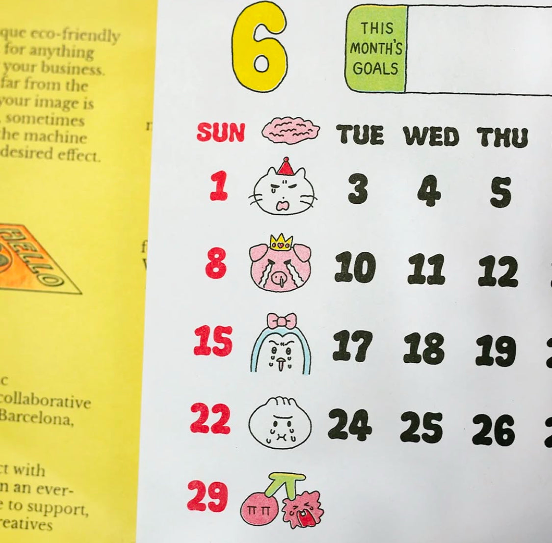 Crying Monday Calendar- Jumbo Press