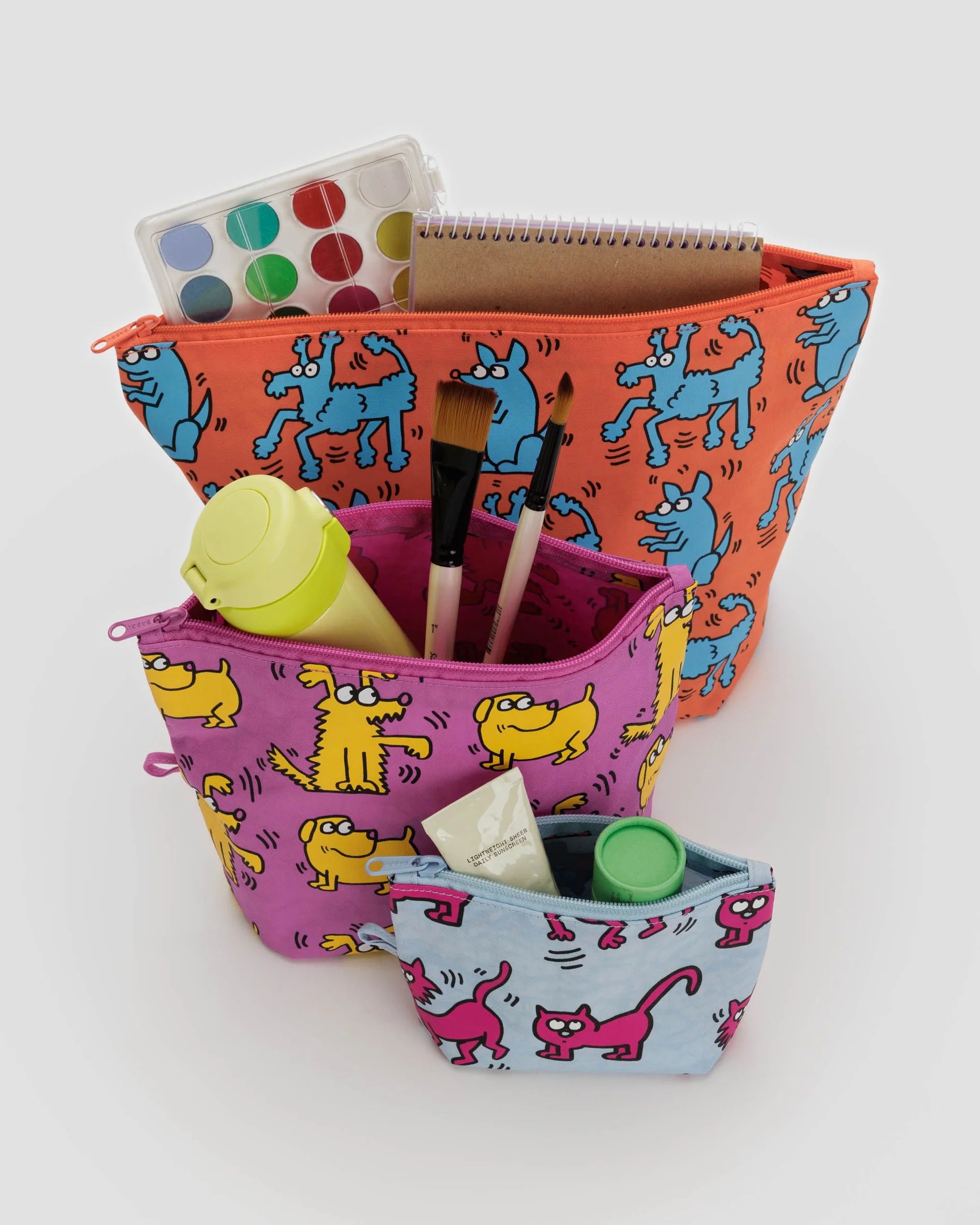 Go Pouch Set BAGGU - Keith Haring Pets