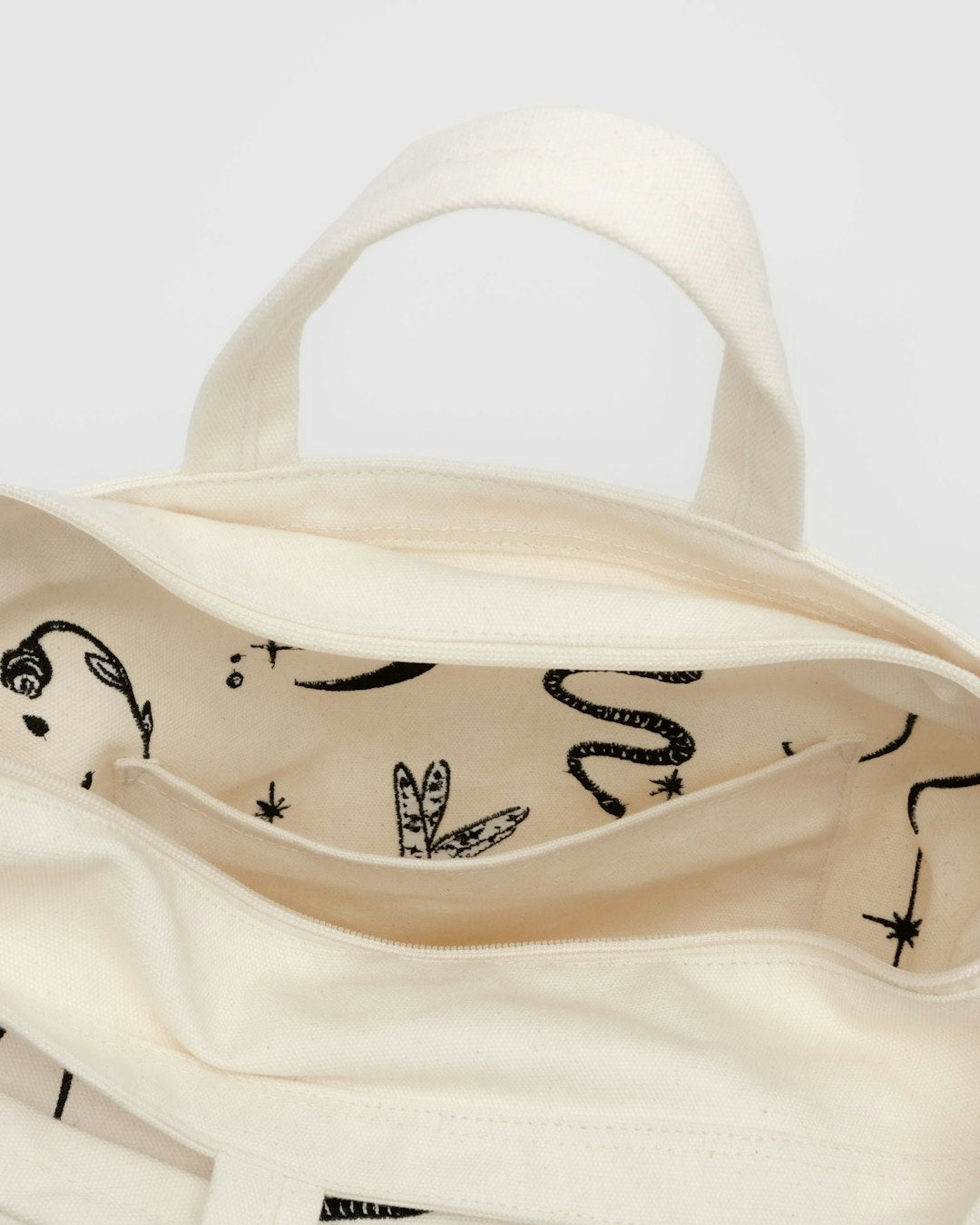 Bolso Horizontal Zip Duck BAGGU - Embroidered Ballet Icons