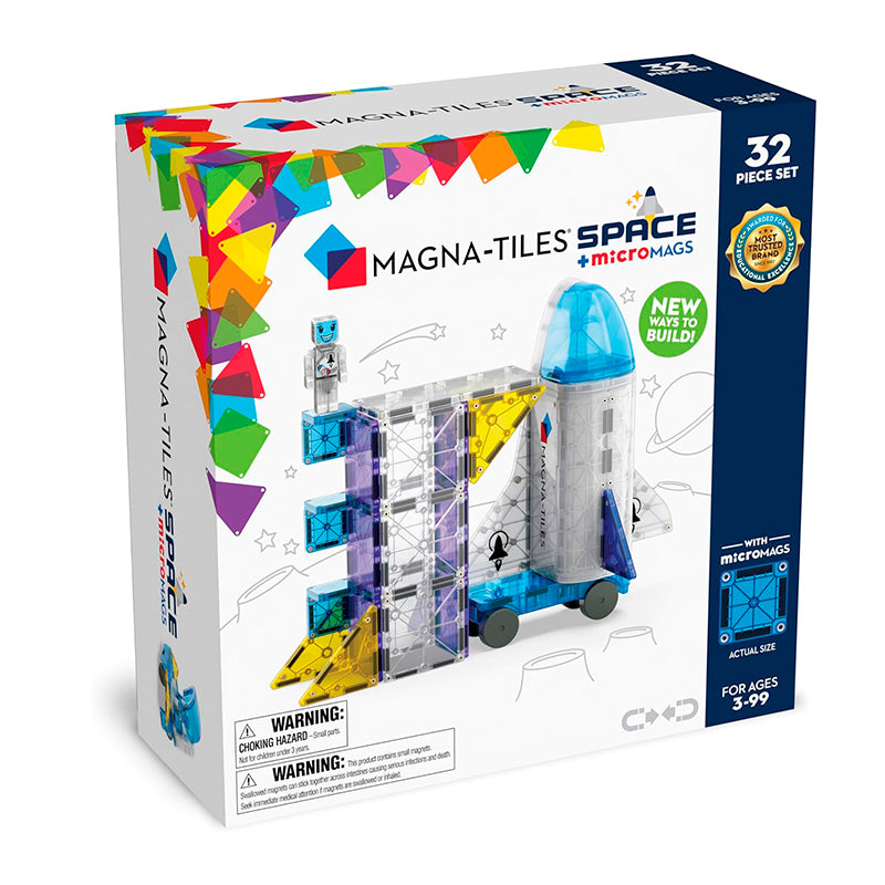 Magna-Tiles Space + microMAGS 32 piezas