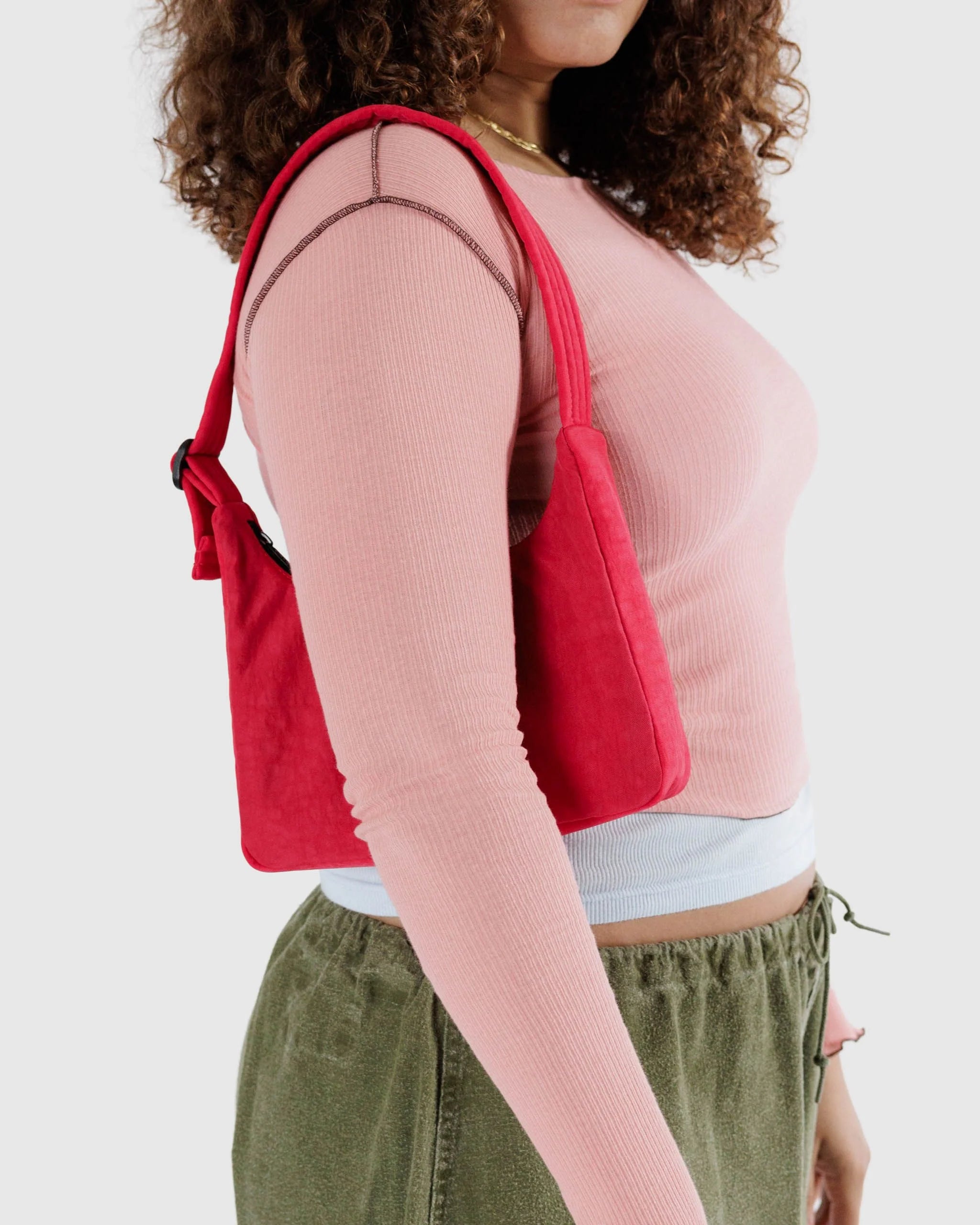 Bolso Mini Nylon Shoulder BAGGU - Candy Apple