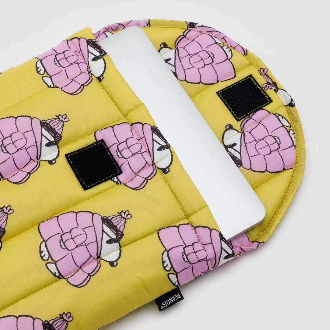 Puffy Funda de portátil 13"/14" BAGGU - Puffer Snoopy Pink