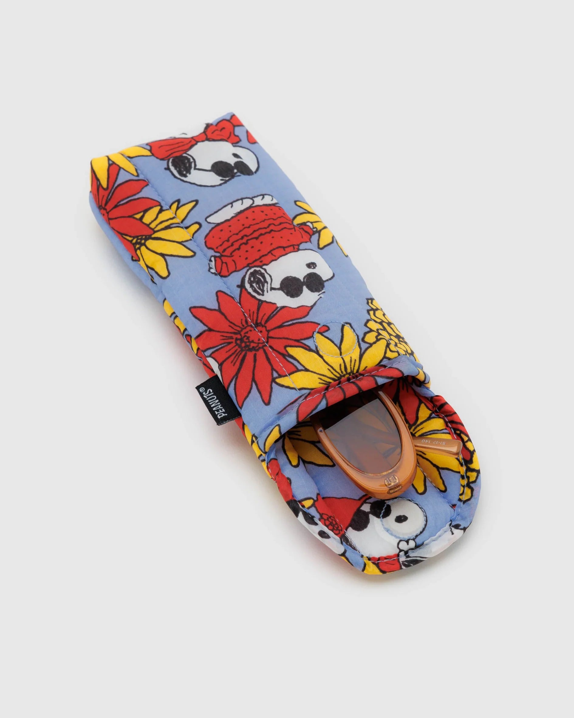 Puffy funda de gafas BAGGU - Floral Snoopy