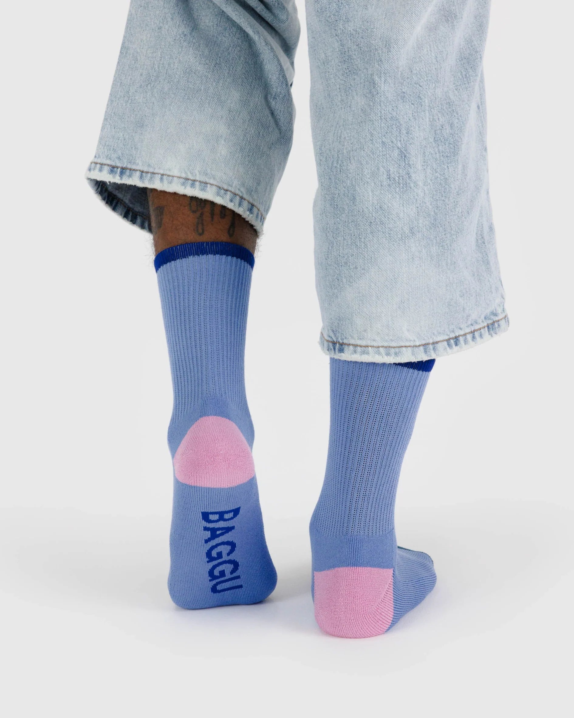 Calcetines Ribbed BAGGU - Cornflower Mix