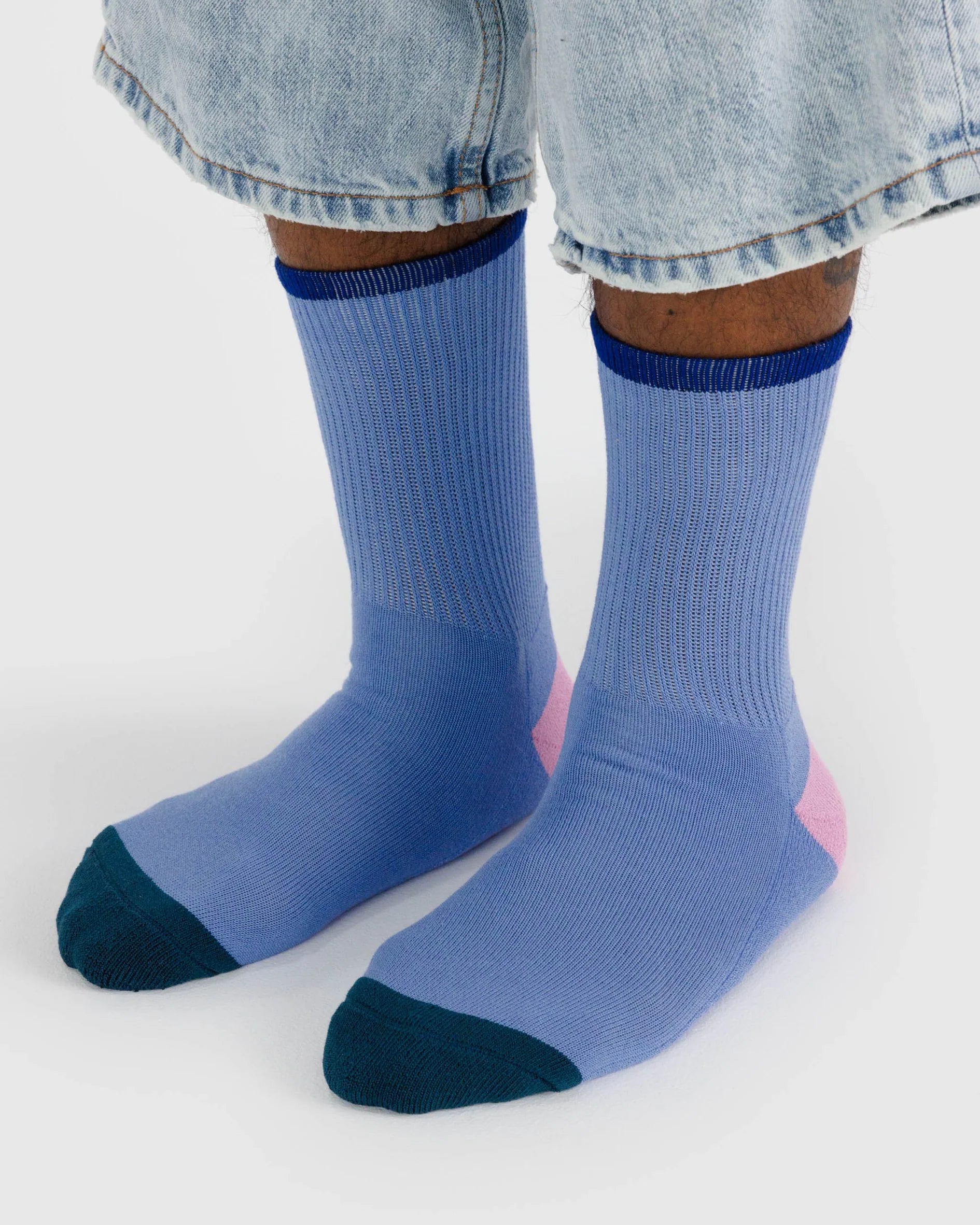 Calcetines Ribbed BAGGU - Cornflower Mix