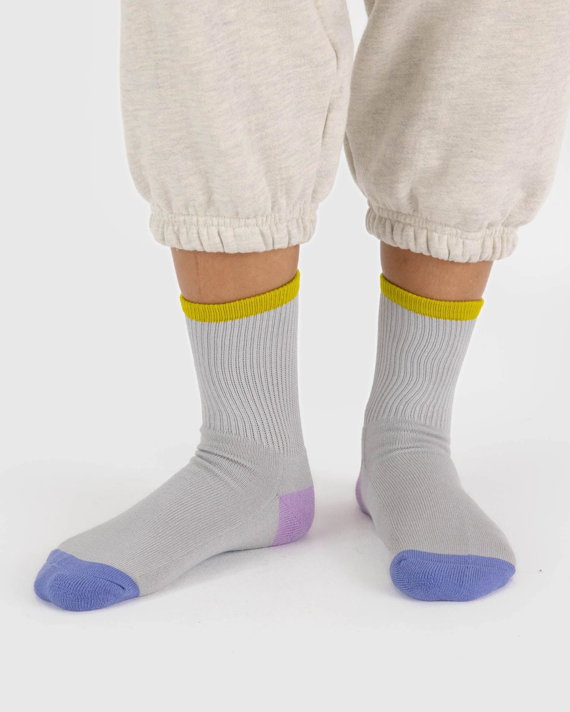 Calcetines Ribbed BAGGU - Fog Mix