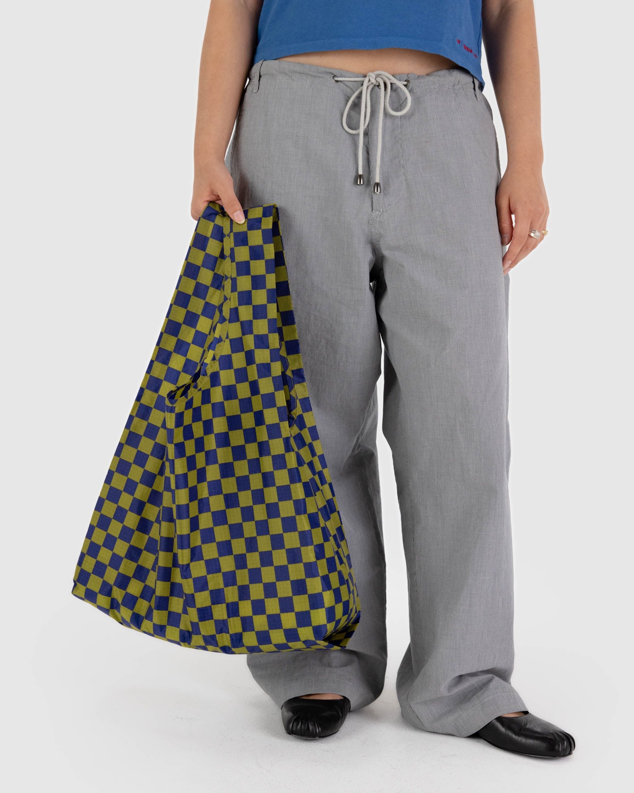 Bolsa Standard BAGGU - Pear Navy Check